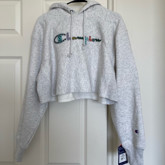 Champion Tops - Women’s Champion Oversized Cropped Hoodie